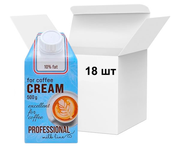 Вершки Professional Line 10% 500 мл (ящик 18 шт)