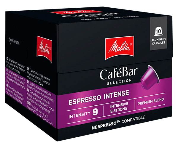 Кава в капсулах Melitta Nespresso CafeBar Selection Espresso Intense 10 шт