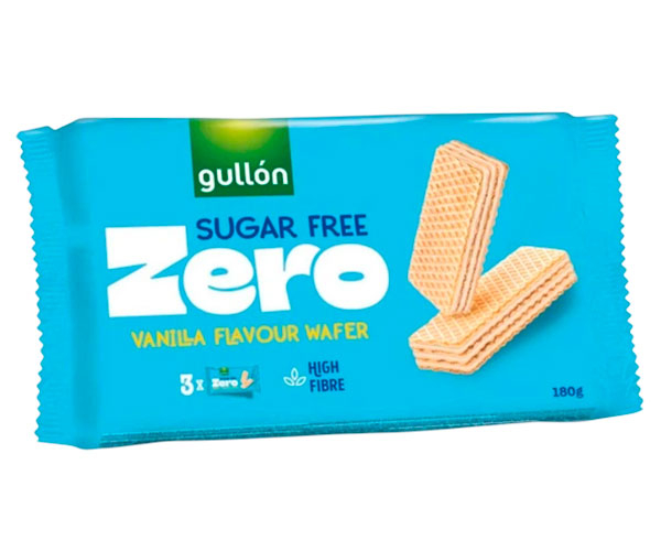 Вафлі GULLON ZERO Ванільні без цукру 180 г