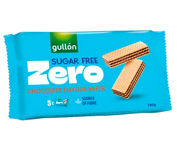 Вафлі GULLON ZERO Шоколадні без цукру 180 г
