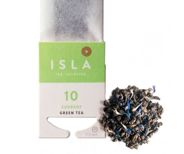 Зелений чай ISLA №10 Саусеп у пакетиках 10х4 г