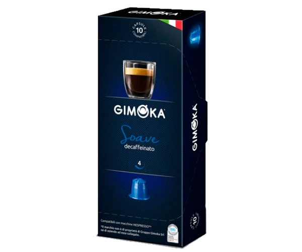 

Кофе без кофеина в капсулах Gimoka Nespresso Decaffeinato 4 - 10 шт