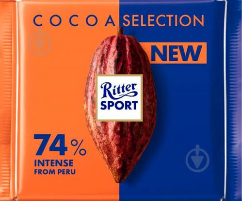 

Черный шоколад Ritter Sport 74% Какао 100 г