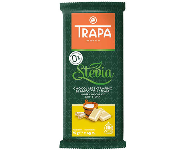 

Шоколад Trapa Stevia белый 75 г (8410679030048)