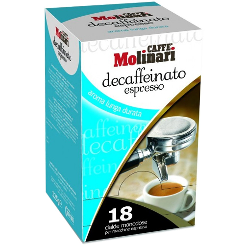 

Кофе Caffe Molinari Deсaffeinato Espresso в монодозах 18 шт