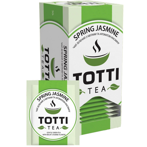 

Зеленый чай TOTTI Tea Весенний Жасмин в пакетиках 25 шт