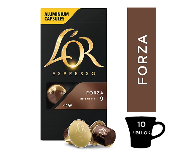 

Кофе в капсулах L'OR Espresso Forza Nespresso - 10 шт