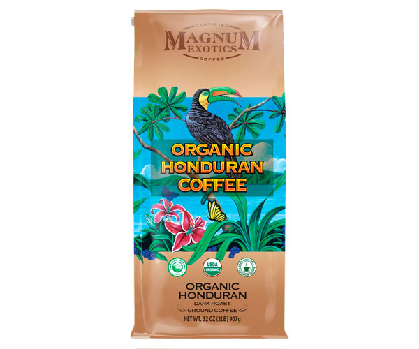 Кава Magnum Exotics ORGANIC HONDURAN у зернах 907 г