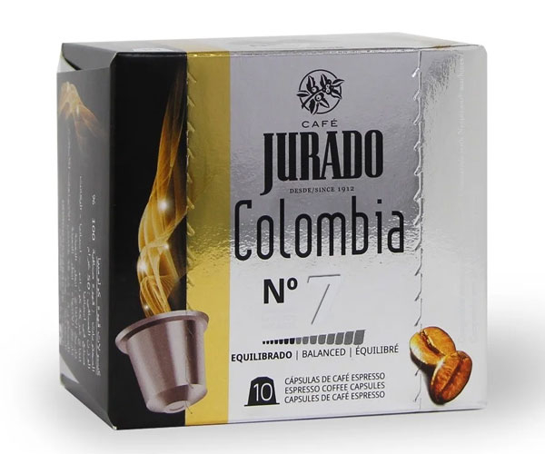 

Кофе в капсулах Jurado NESPRESSO Colombia №7 10 шт