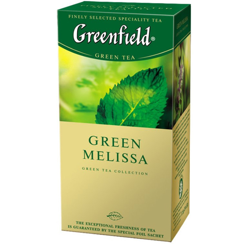 

Зеленый чай Greenfield Green Melissa - Мелисса в пакетиках 25 шт