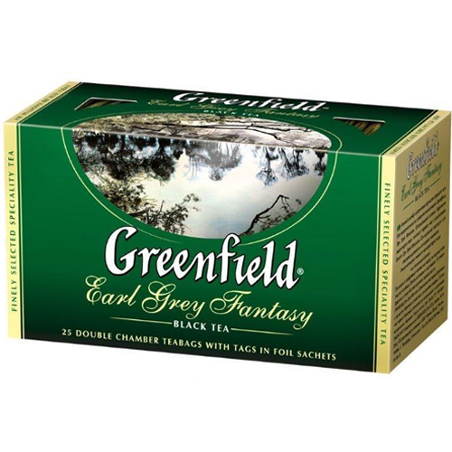 

Черный чай Greenfield Earl Grey Fantasy - Эрл Грей в пакетиках 25 шт