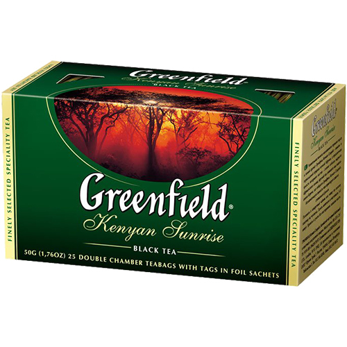 

Черный чай Greenfield Kenyan Sunrise - Кения в пакетиках 25 шт