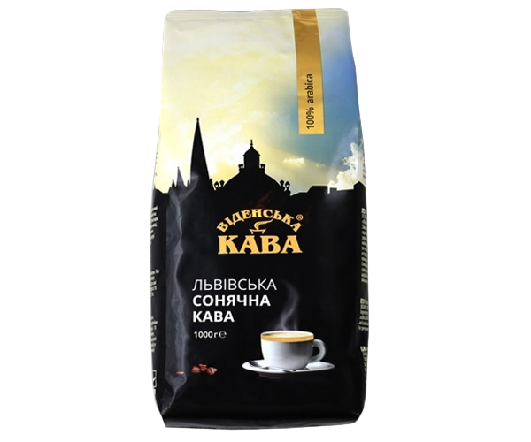 

Кофе Віденська кава Львівська сонячна в зернах 1 кг