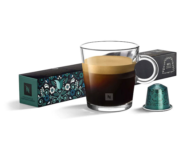 Кофе в капсулах Nespresso Stockholm Fortissio lungo (тубус) 10 шт