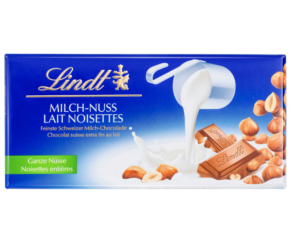 

Шоколад Lindt Swiss Classic молочный с фундуком Milk Hazelnut 100 г