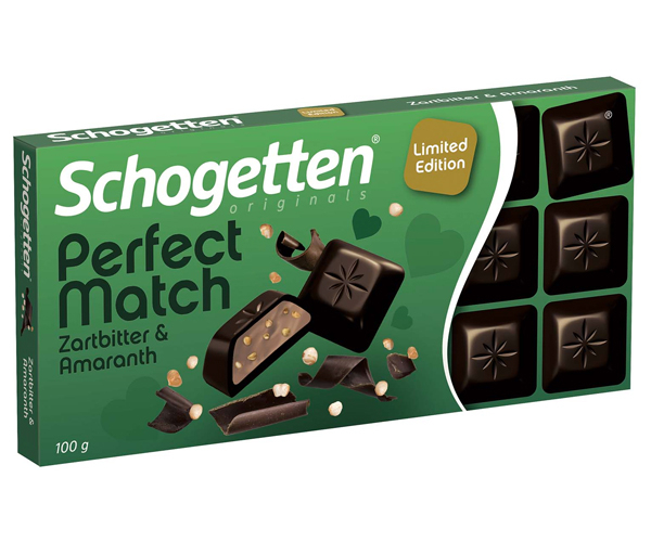 

Черный шоколад Schogetten Perfect Match - Dark Chocolate & Amaranth 100 г