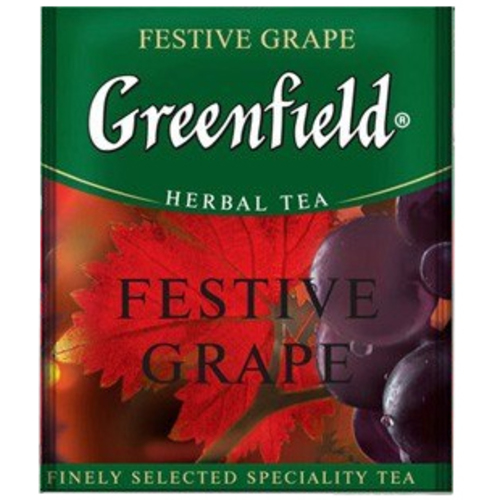 

Травяной чай Greenfield Festive Grape - Виноград в пакетиках 100 шт