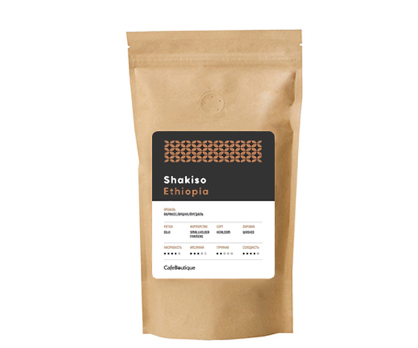 

Кофе CafeBoutique Ethiopia Shakiso зернах 500 г