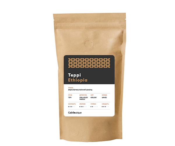 

Кофе CafeBoutique Ethiopia Teppi зернах 500 г