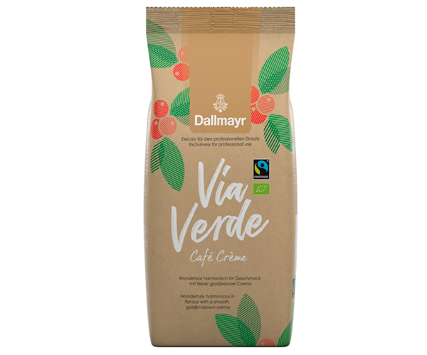 Кава Dallmayr Via Verde Cafe Crema у зернах 1 кг