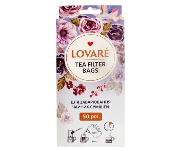 Фільтр-пакет для чаю Lovare 50 шт