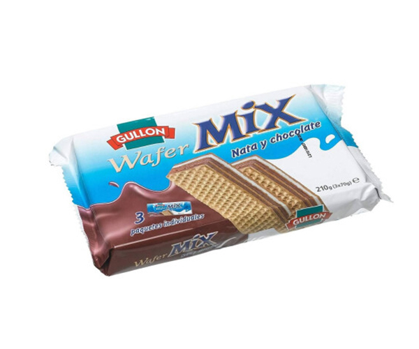 

Вафли GULLON MIX Nata-Choco с шоколадным кремом 210 г (8410376013887)