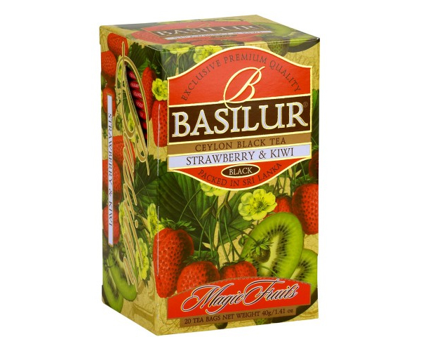 

Черный чай Basilur Клубника и киви в пакетиках 20 шт