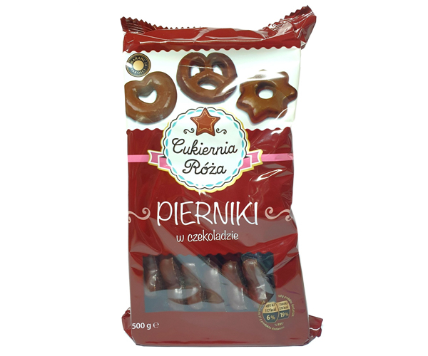 

Пряники в черном шоколаде Cukiernia Roza Pierniki 500 г