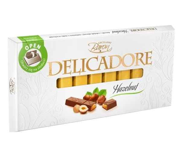 

Черный шоколад Delicadore Фундук 200 г