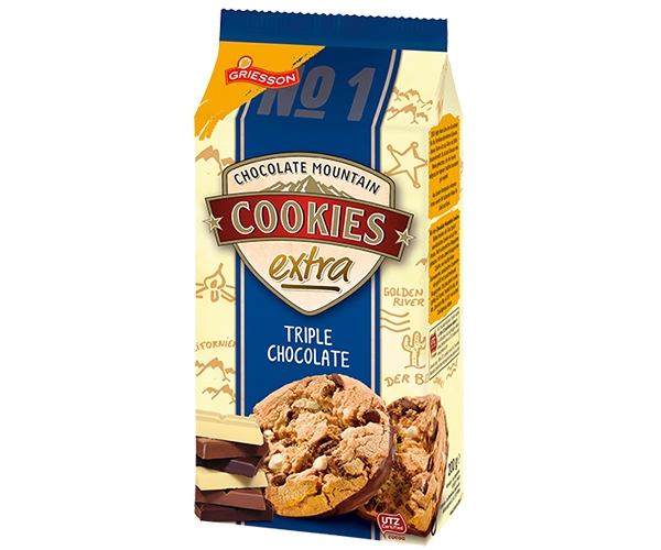 

Печенье Griesson Cookies Extra Triple Chokolate 200 г