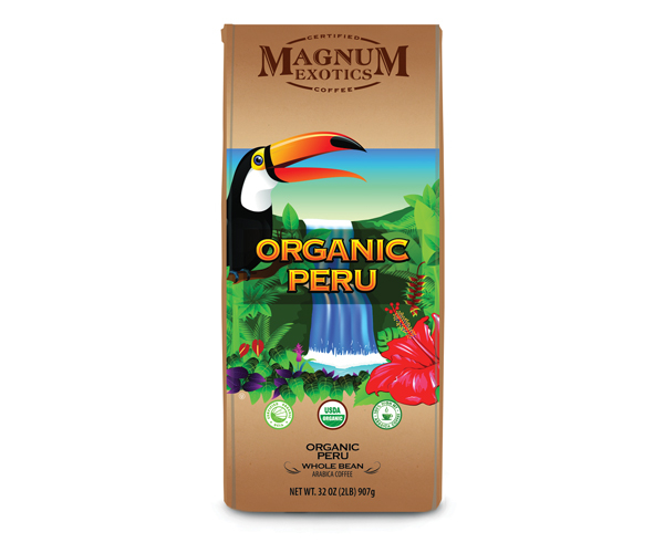 Кава Magnum Exotics ORGANIC PERU у зернах 907 г