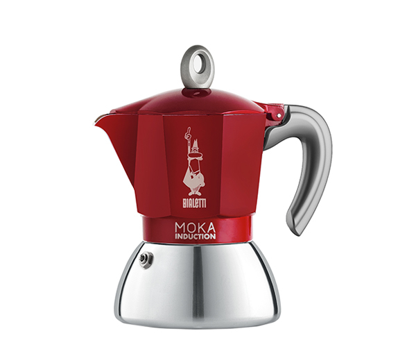 Гейзерная кофеварка Bialetti Moka Induction Red на 4 порции 150 мл