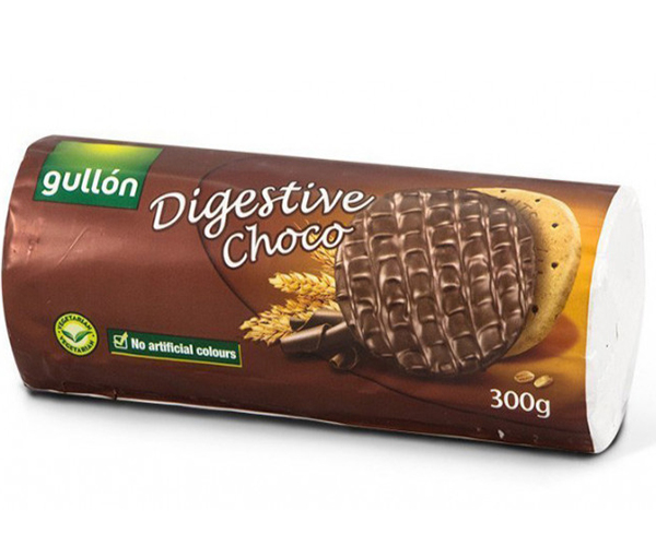 

Печенье GULLON Digestive с шоколадом 300 г (8410376015515)