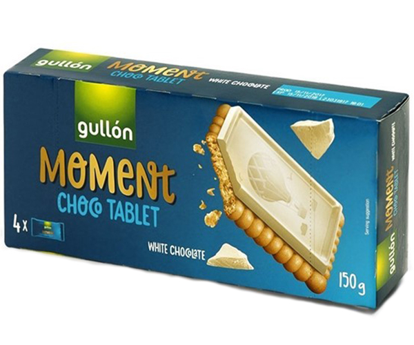

Печенье GULLON MOMENT Chocotablet с белым шоколадом 150 г (8410376049121)