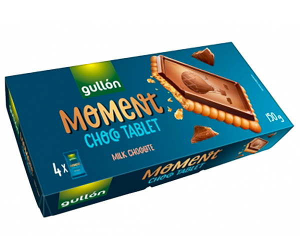 

Печенье GULLON MOMENT Chocotablet с молочным шоколадом 150 г (8410376048032)