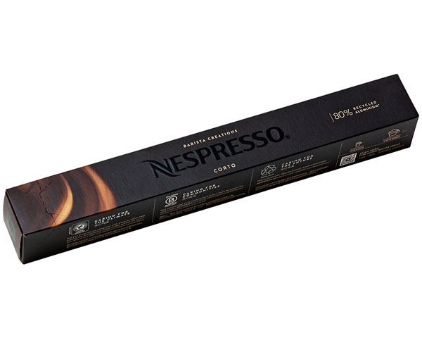 Кофе в капсулах Nespresso Corto (тубус) 10 шт