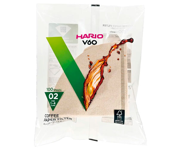 Бумажный фильтр Hario 02-100М бежевый