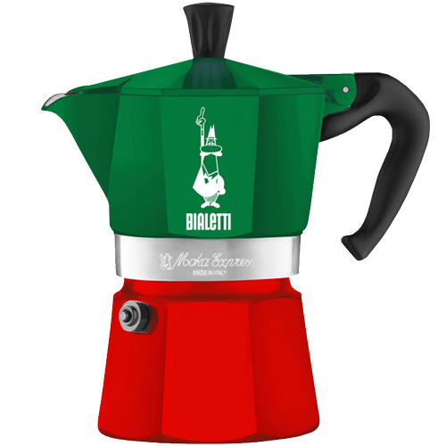 Гейзерная кофеварка Bialetti Moka Italia на 3 порции 130 мл