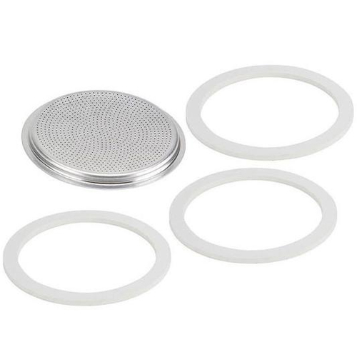 

3 уплотнителя + сито для кофеварок Bialetti на 4 порции (0800014)