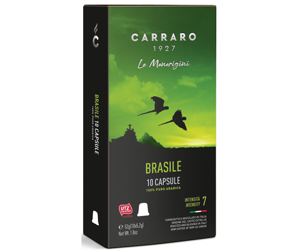 

Кофе в капсулах Carraro Single Origin Brasile Nespresso 10 шт