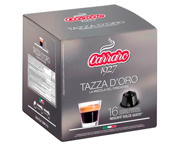 

Кофе в капсулах Carraro Tazza d'Oro Dolce Gusto 16 шт