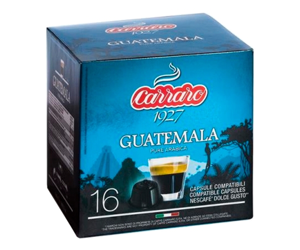 

Кофе в капсулах Carraro Single Origin Guatemala Dolce Gusto 16 шт