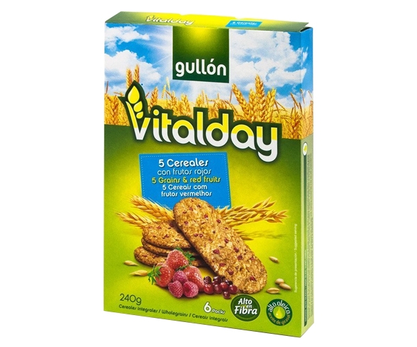 

Печенье GULLON Vitalday Desayuno Frurtos Rojos 240 г