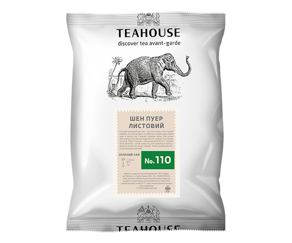 Зелений чай Teahouse №110 Шен Пуер листовий 250 г