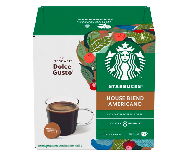 Кофе в капсулах Starbucks Dolce Gusto Americano House Blend — 12 шт