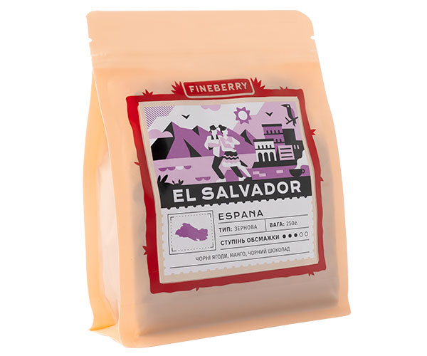 Кава Fineberry El Salvador у зернах 250 г