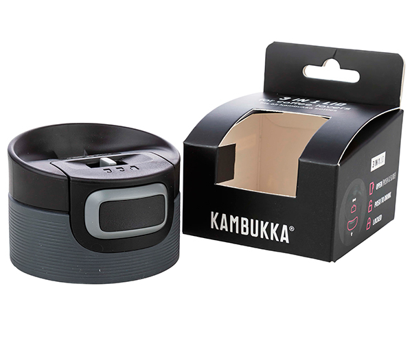 Крышка Kambukka 3 в 1 Etna Snapclean чёрная
