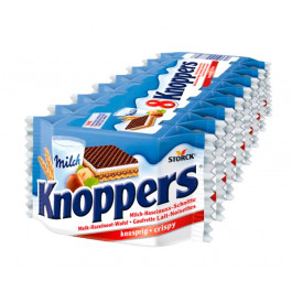 Вафли Knoppers с молочно-ореховой начинкой 8 шт 200 г