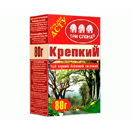 Черный чай Три Слона Крепкий 80 г