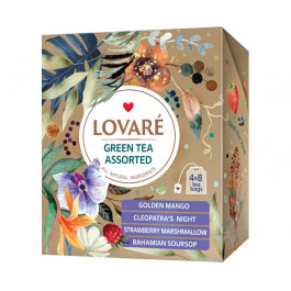 Зеленый чай Lovare Ассорти в пакетиках 32 шт